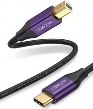 LDKCOK USB C to USB B Printer Cable 3FT, Premium Gold-Plated Type C to MIDI Cabl picture