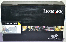 Genuine Lexmark C792X2YG Yellow Extra HighYield Print Toner Cartridge-New Sealed picture