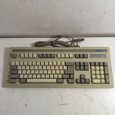 Vintage Lite-On SK-8802-1U Beige 5-Pin DIN AT Coiled Cable Retro Keyboard picture