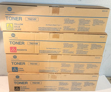 Konica Minolta TN210K TN210Y TN210M TN210C Toner New Sealed Box Lot Of 4 picture