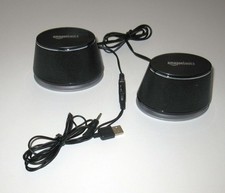 AmazonBasics USB Powered Computer Speakers with Dynamic Sound V620Black TESTED picture