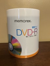 Memorex DVD-R Blank Discs 100 Pack Spindle 16x 4.7GB 120min Recordable Media NEW picture