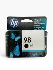 HP 98 Black Ink Cartridge Genuine OEM C9364WN New Factory Sealed Black picture