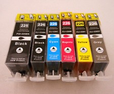 PGI225 BK CLI226 Ink Cartridge for Canon Pixma MG8220 MG6220 MG5220 MG5120 6PK picture