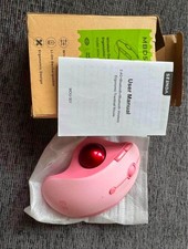 Seenda MBD5 Wireless Bluetooth Ergonomic Rechargeable Trackball Mouse Pink/Red picture