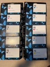 LOT OF 10: GENUINE - HP DESIGNJET 72 C9403A C9371A C9372A C9373A C9374A - EXPIRE picture