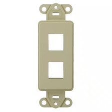1-Gang Decora Quickport 2-Port Insert in Ivory 41642-I picture