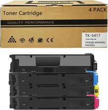 4-Pack Toner Cartridge Black Magenta Cyan Yellow BN With Chip TK5417 Dimopulse picture