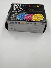 HP 962 962XL Original Ink Cartridge 4 Pack Black Cyan Magenta Yellow Open Box picture