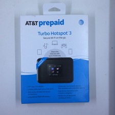 AT&T Turbo Hotspot 3 256 MB Black Prepaid Hotspot Connects Up to 16 Devices Dual picture
