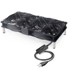ZIWIJE Dual 120mm USB Cooling Fan Speed Controller 5V picture