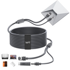 3 in 1 for Starlink Mini Ethernet Cable with Power Cord 16.4FT/5M picture