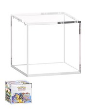 Acrylic Display Case Compatible with PKMN Booster Box Case 5mm Thick Stackabl... picture