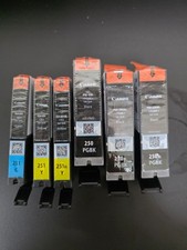 Lot of 6 Genuine Canon Ink Tanks PGI-250 PGI-250XL CLI-251 CLI-251XL Sealed Blac picture