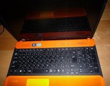 SONY VAIO PCG-71712N Orange Laptop No HDD AC OK Battery Worn Japan picture