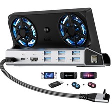 12-in-1 Dual Fan Dock for Steam Deck, Switch, Asus ROG Ally & Lenovo Legion - Co picture