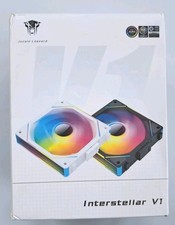 Jungle Leopard Interstellar V1 120mm ARGB PC Fan Black PWM RGB Sync 3pc picture