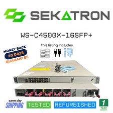 ♻️ Cisco Catalyst WS-C4500X-16SFP+ 16-Port 10 Gigabit Ethernet Switch ⚡Fast Ship picture