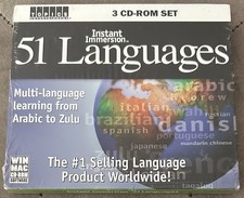 51 Languages by Instant Immersion (CD, 3 Discs, 2005) picture