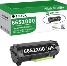 66S1X00 High Yield Black Toner Cartridge for Lexmark MS631 MS632 MX632 Printers picture