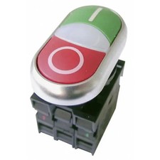 Eaton 216509 Dual Push Button M22-DDL-GR-X1/X0/K11/230-W picture