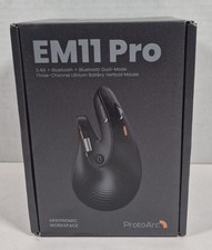 ProtoArc EM11 Pro Mouse Ergonomic Wireless Vertical Bluetooth Dual-Mode *NEW* picture