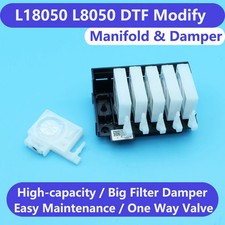 L18050 L8050 XP600 ET8550 DTF Printhead Adaptor Manifold One Way Valve Damper  picture