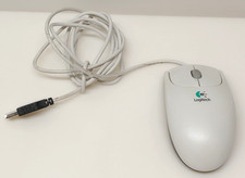 White Logitech USB Wired 2x Optical Wheel Mouse Model M-BJ58 P/N: 830524-0000 picture