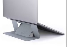 MOFT Laptop Stand MacBook Adhesive Adjustable Foldable SILVER fits Laptop to 17