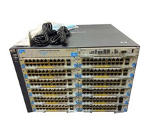 J8698A I LOADED HP ProCurve 5412zl Layer 3 Switch J8726A 12x J9536A 2x J9306A PS picture