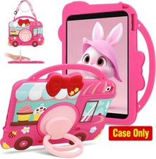 Cute Silicone Protective Case for 10.2 inch iPad 9th Gen with Shoulder Strap picture