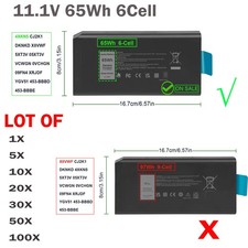 🧡LOT 4XKN5 Battery For Dell Latitude E5404 7404 5414 Rugged Extreme 65Wh 6Cells picture