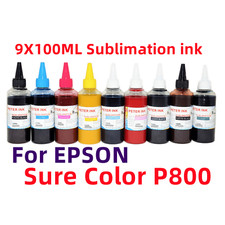 9X100ML Premium Sublimation refill ink for SureColor SC P800 Printer T850 picture