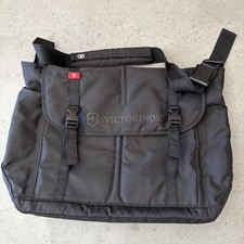 Victorinox Swiss Army Messenger Laptop Travel Bag Black Adj strap picture