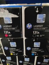HP 131A Black Cyan Magenta Yellow Toner Set CF210A CF211A CF212A CF213A Brandnew picture