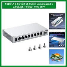 Aluminum 9-Port 2.5Gb Switch with 8x2.5GBASE-T & 10G SFP+ - Durable & Efficient picture