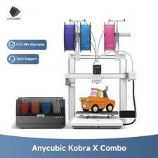 【NEVER USED】ANYCUBIC Kobra X Combo 3D Printer 7 Color Printing Soft & Hard picture
