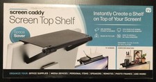 TV Computer Screen Caddy Screen Top Shelf Desktop Adjustable Storage Rack Holder picture