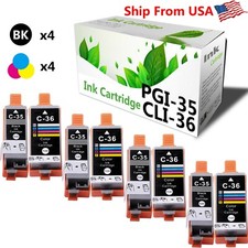 8 Pack PGI 35 CLI 36 ink Cartridge used for iP110 iP110 iP110 iP110 Printers picture