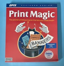 Print Magic 5.25” Floppy for Apple II Series — New Factory Sealed — 1987 Epyx picture