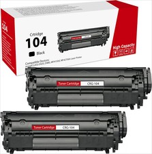 2Pack 104 FX10 Black Toner For Canon 104 Printers ImageClass MF4150 MF4350D D420 picture