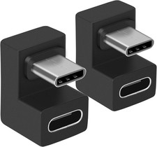 USB C 180 Degree Angled Adapter, U Shape USB C 3.1 Male to Female Type-C Angled picture