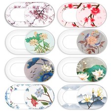 Laptop Camera Cover Slide Cute Flower 8 Pack, Webcam 8 Pack  picture