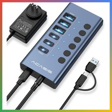 6 Ports Powered USB 3.2 Hub (3 USB-A 3.2 +3 USB-C 3.2), 10Gbps picture