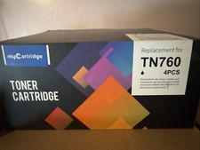 NEW Open Box myCartridge TN760 TN730 Compatible Toner Cartridge 4-Pack Brother picture