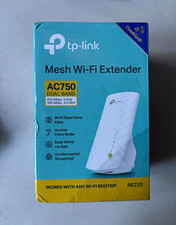 TP-Link RE220 AC750 Dual-Band OneMesh Wi-Fi Extender WPS AP Mode, White picture