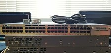 CISCO Catalyst 3750X WS-C3750X-48P 48x GbE PoE+ Port Switch /w 1 x PSU 1100WAC picture