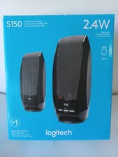 Logitech S150 2.4W USB Stereo Speakers Computer Speakers - Black  NEW  picture