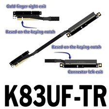 ADT‑Link Dual Reverse Side‑Bend PCIe 5.0 X8 To X16 Extension Cable 30CM picture