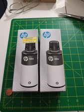 2 HP 32XL 135-ml Blk Original Ink Bottle, 1VV24AN New Exp 3/26 picture